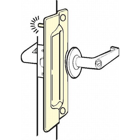 Don-Jo 3" x 11" Pin Latch Protector for Outswing Doors for Rose PLP211CP